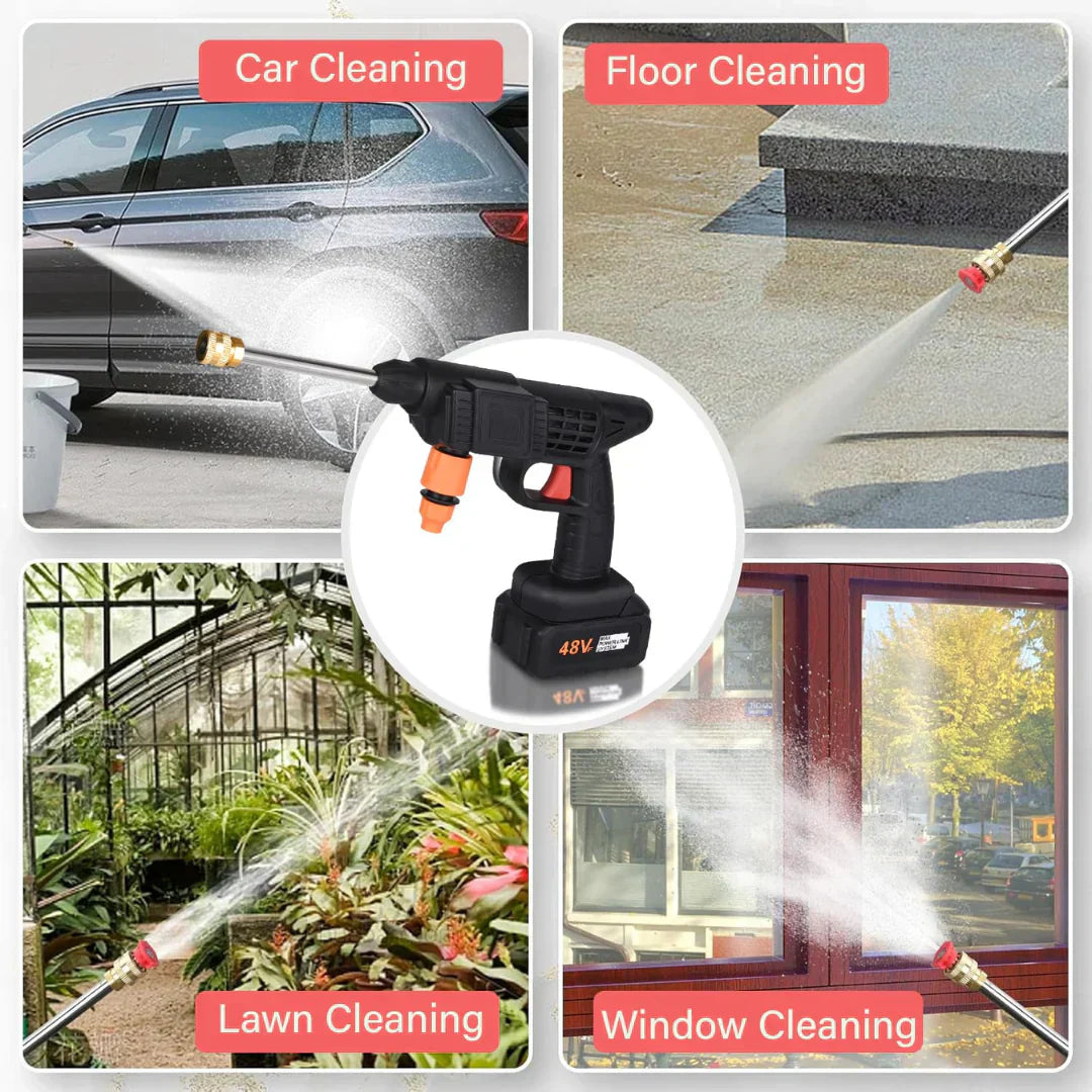 High Quality 48V Wireless High Pressure Washer Gun with Premium Box