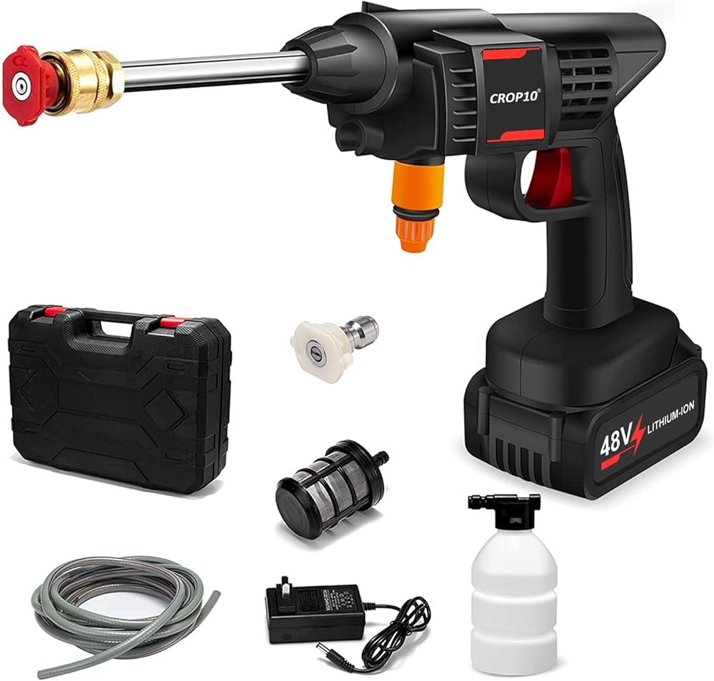 High Quality 48V Wireless High Pressure Washer Gun with Premium Box