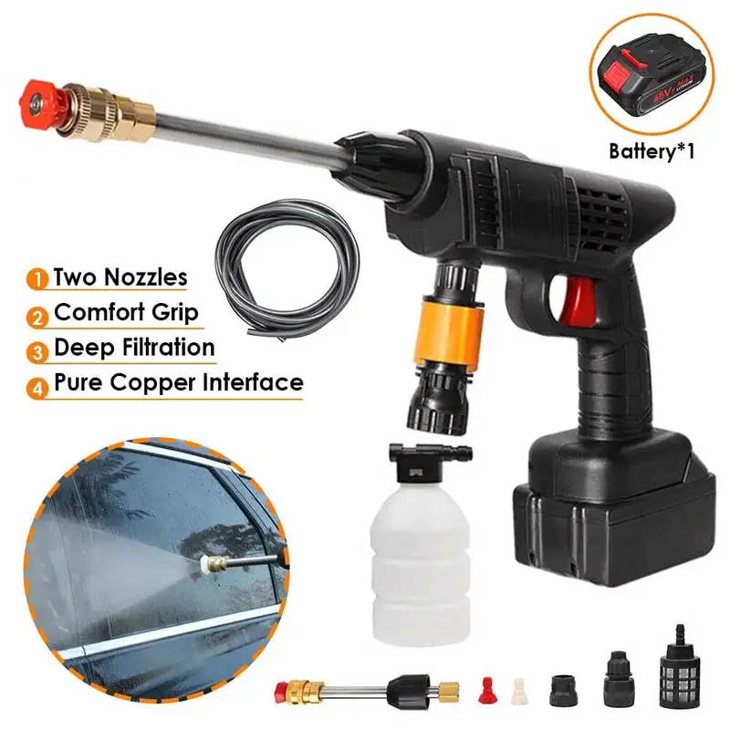 High Quality 48V Wireless High Pressure Washer Gun with Premium Box